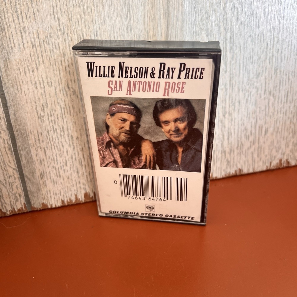 WILLIE NELSON & RAY PRICE SAN‎ ANTONIO ROSE CASSETTE TAPE